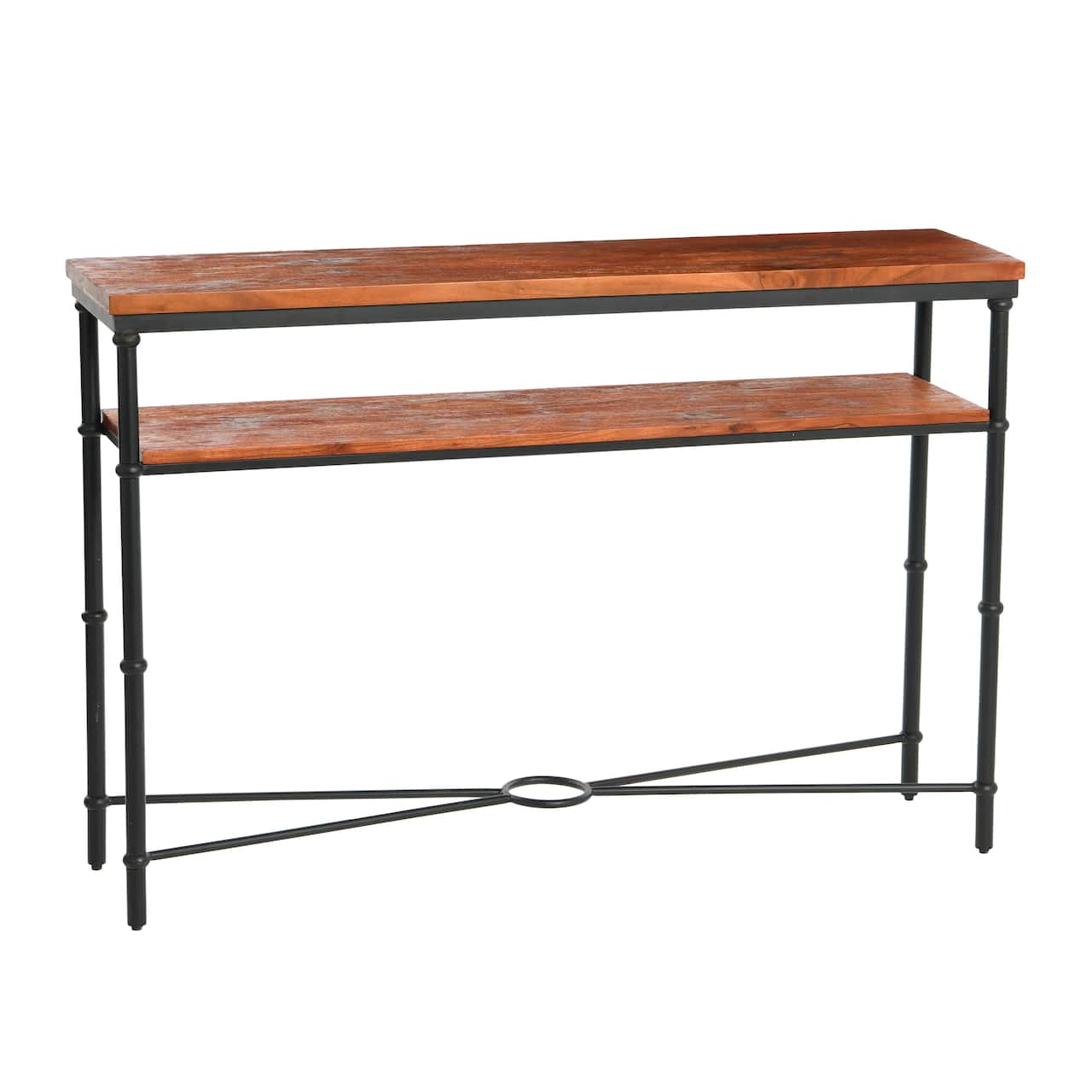 Hello Honey® 48" Saratoga Rustic Wood & Metal Console Table